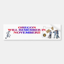 Oregon - Return Congress To The People!! Bumper Sticker