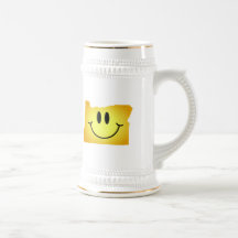 Oregon Smiley Face Coffee Mugs