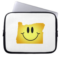 Oregon Smiley Face Computer Sleeve