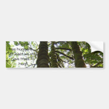 Oregon tree hugger bumper sticker