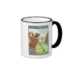 OregonGolf Scene Vintage Travel Poster Coffee Mugs