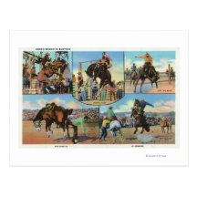 OregonScenic Views of Rodeo Bronco Busters Post Card