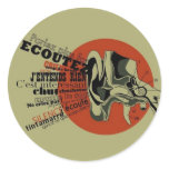 Oreille Round Stickers