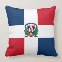 Oreiller de drapeau de la Dominique