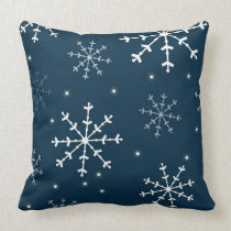 Oreiller turquoise et blanc de flocon de neige oreillers american