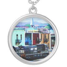 orfolk Southern 8324 and 8676 Locomotives Personalized Necklace