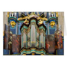 Organ, Breda, Netherlands greeting card
