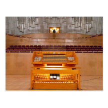organ console postcard