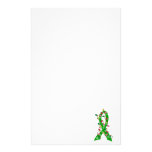 Organ Donation Christmas Lights Ribbon Personalized Stationery