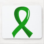 Organ Donation Green Ribbon 3 Mouse Pad