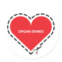 Organ Donee Sticker