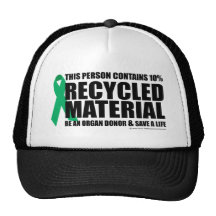 Organ Donor Recycled Material Hat