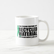 Organ Donor Recycled Material Mug