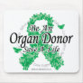 Organ Donor Ribbon of Butterflies Mouse Mats