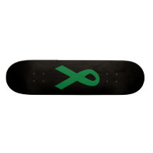 Organ Donor Ribbon Skate Board