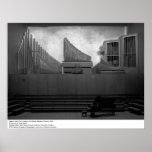 Organ in Hertz Hall, UC Berkeley, 1966 Poster