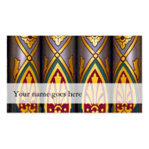 Organ music business cards - decorated pipes