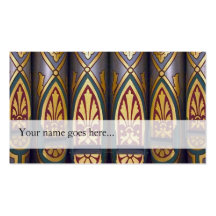 Organ pipes business card - painted