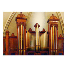 Organe d'église cartons d'invitation personnalisés
