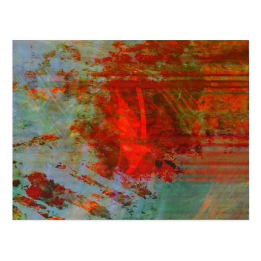Organic abstrac #1472 post card