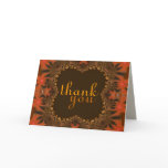 Organic Art Thank You Gracias Merci Danke Card