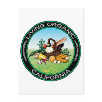 Organic California Post Card