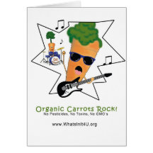 Organic Carrots Rock Greeting Card