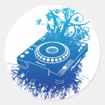 Organic CDJ-1000 Round Sticker