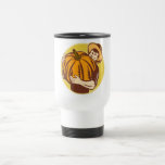 Organic Farmer With Giant Pumpkin Retro Woodcut Mugs