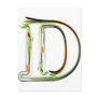 Organic Font illustration Post Card