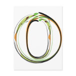 Organic Font illustration Postcards