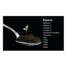 Organic food business card