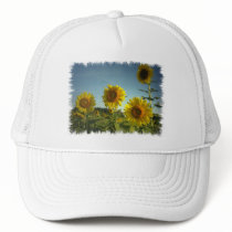 Organic Garden Sunflower Cap Trucker Hats