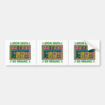 Organic Gardening Bumper Stickers