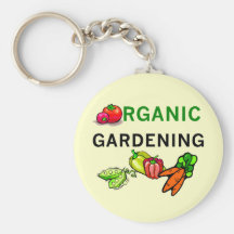 Organic Gardening T-shirts and Gifts Key Chain