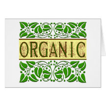 Organic Green Slogan Card