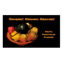 Organic Grocery Business Card
