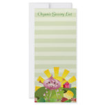 Organic Grocery List rack cards