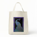 Organic Grocery Tote -Proud Peacock bags