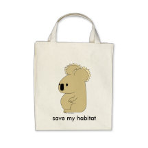 organic koala grocery bag