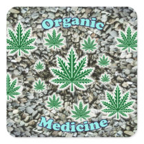 Organic Medicine Hemp Sticker