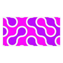 Organic pattern pink and white textured photo cards