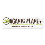 Organic Planet Bumper Stickers bumper stickers