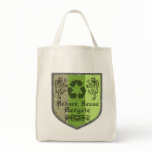 Organic Reduce Reuse Recycle Reusable Tote Bag