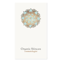 Organic Skincare Cosmetology Lotus Business Card