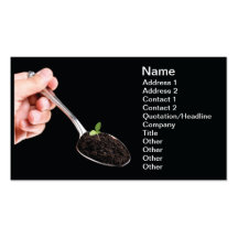 Organic spoon business card templates