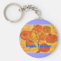 Organic Tomatoes Key Chains