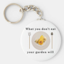 Organic vegetables, what you don't eat your garden key chains