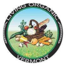 Organic Vermont Stickers