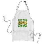 Organic Vintage Art Green Slogan Apron
